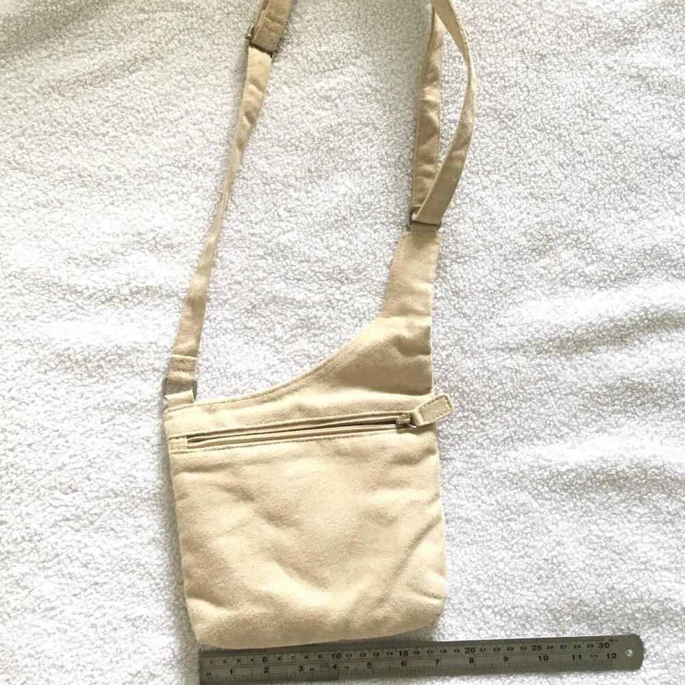 Milano beige suede handbag